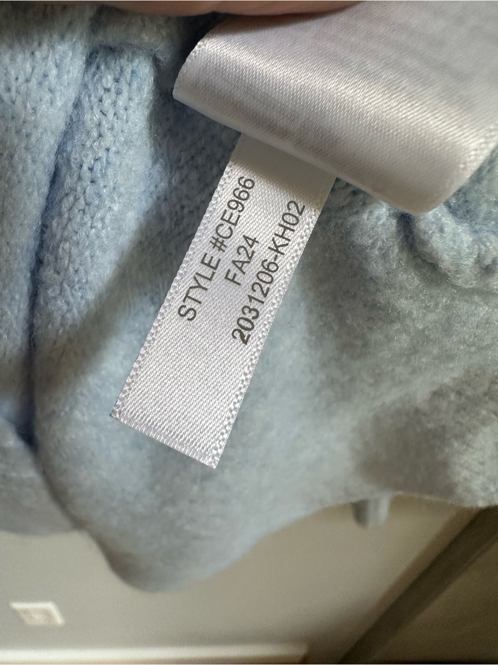 J Crew Sweater Polo in Extra Soft Yarn in Light Blue - Picture 5 of 7